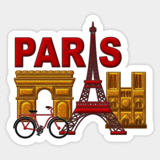 Paris, France, City of the world Sticker